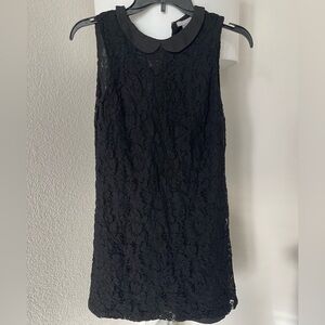 H&M Black Lace Dress with Collar